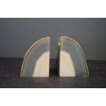 Set of Agate bookends