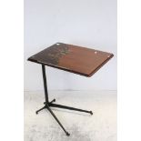 Early 20th century Peter Pan ' Paragon ' Adjustable Reading Table on Iron base, 61cms wide