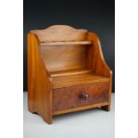 Wooden pipe rack cabinet with single drawer