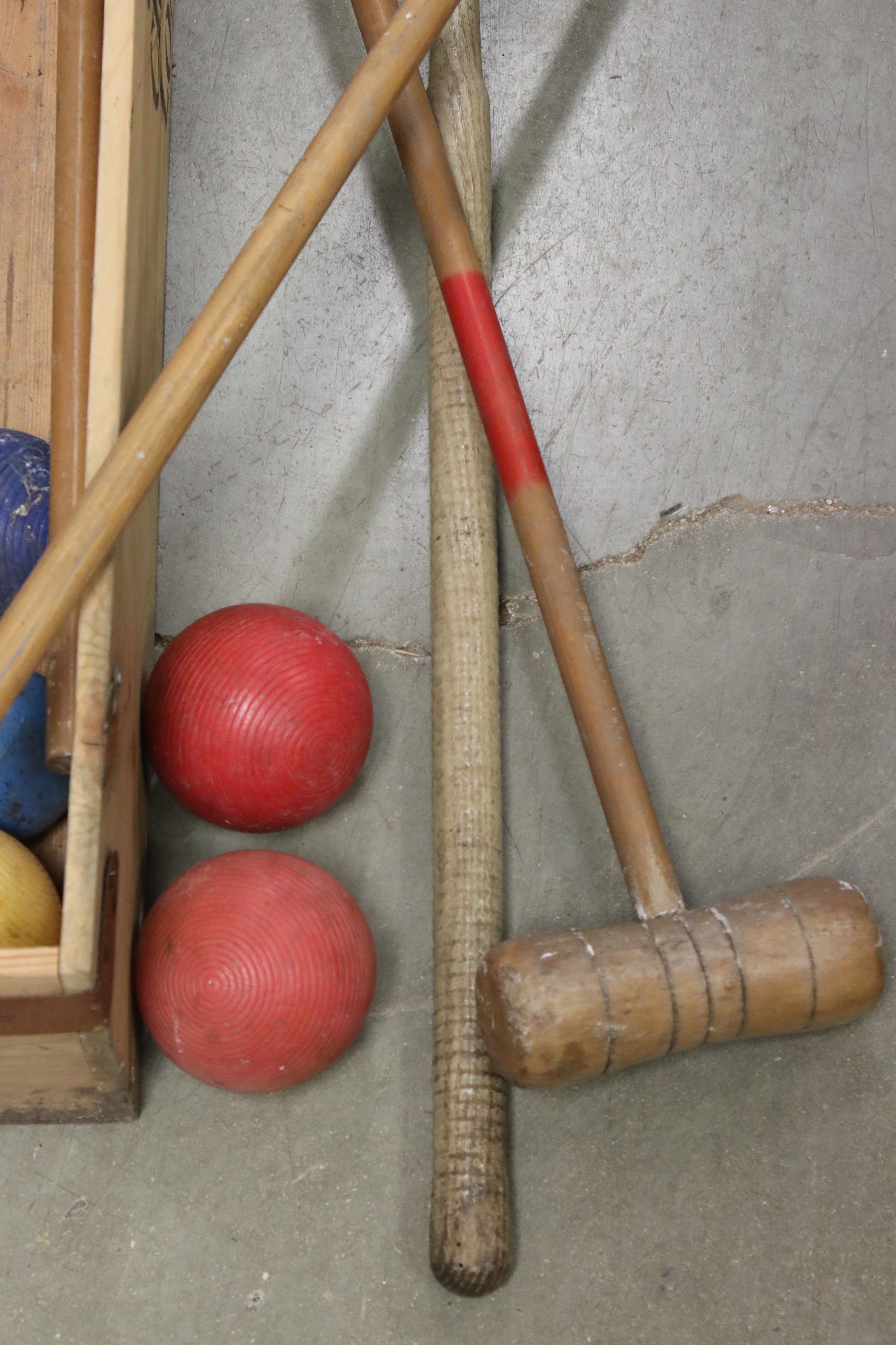 Jaques of London Croquet Set in it's Pine Box - Image 3 of 6