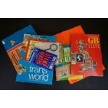 A small collection of GB & World stamps contained within two albums.