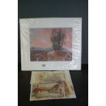 Selection of signed watercolours of Canadian views, together with a pastel landscape, inscribed