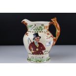 Crown Devon Fieldings ' John Peel ' musical hunting jug.