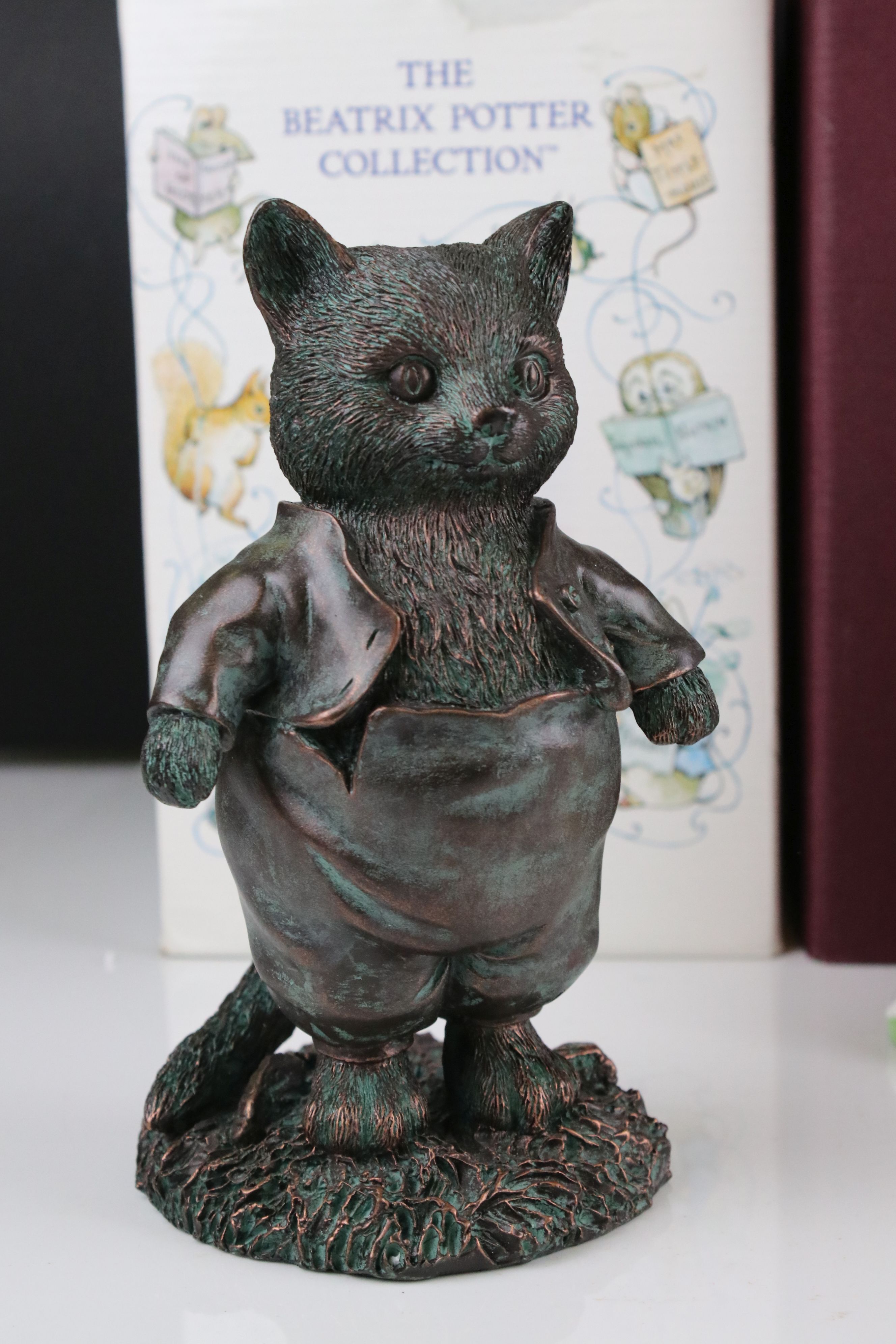 A group of Beatrix Potter collectables to include a bronzed Tom Kitten figure, a Lilliput Lane - Image 2 of 6
