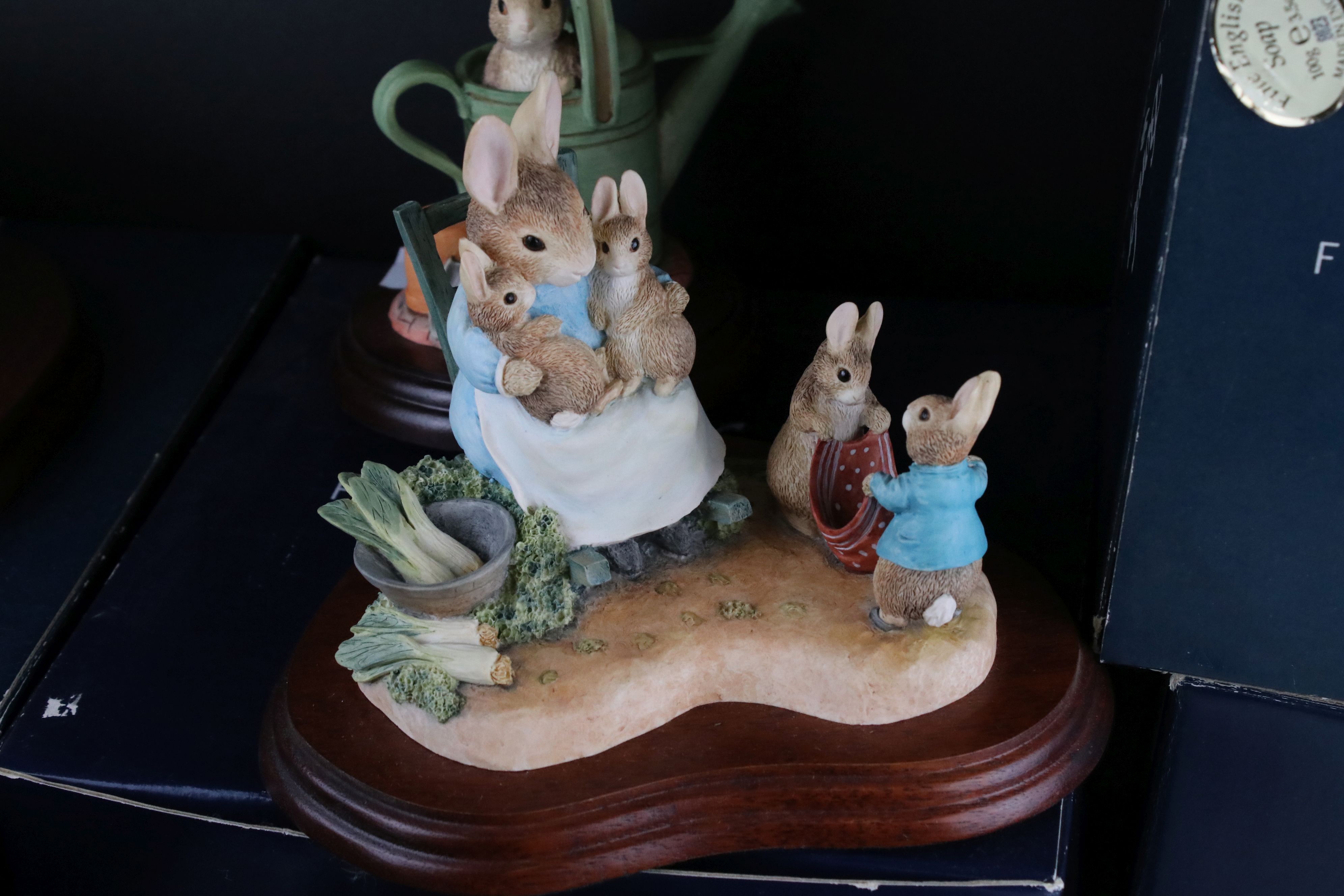 Seven Boxed Border Fine Arts Beatrix Potter Figures to include Mrs Rabbit And Children, Peter Rabbit - Image 6 of 8