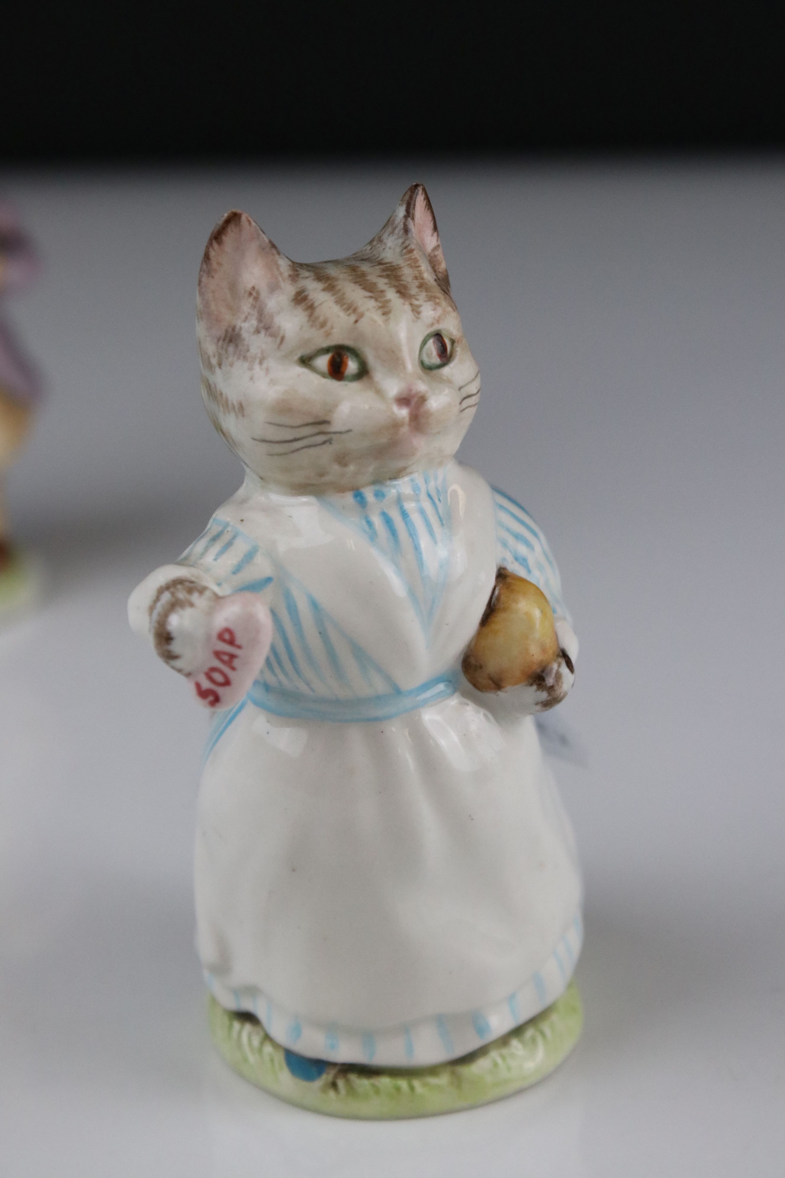 Six Early Beswick Beatrix Potter figures to include Mr Benjamin Bunny, Peter Rabbit, Timmy Town - Image 6 of 12