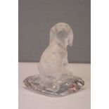 Nachtmann Crystal Creatures figure of a dog.