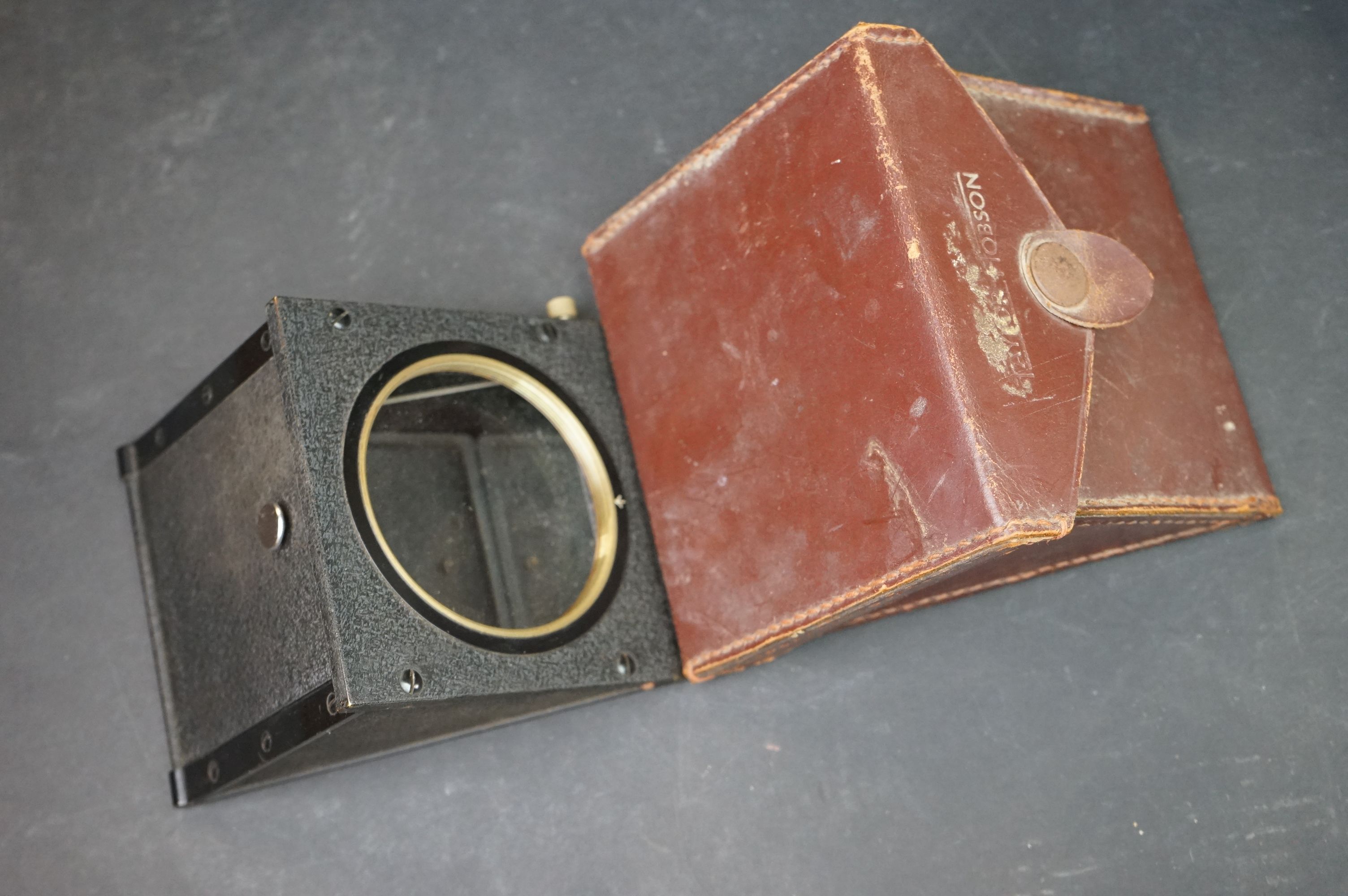 Leather Cased Cooke Process Lens Prism no. 531331 by Taylor-Hobson together with Ensign Ful-vue - Image 4 of 16