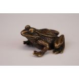 Bronze figure of a frog/toad