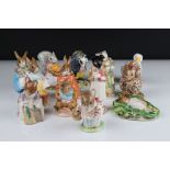 Fourteen Beswick Beatrix Potter Figures to include Old Mr Bouncers, Timmy Willie Sleeping, Mr Tittle