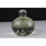 Antique Bubble Glass Dump paperweight, 12cms high