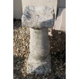 Granite Plinth (quarried from the Quincy Quarry in USA), 58cms high