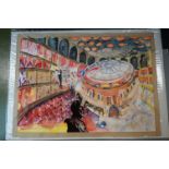 Katz (20th century), The Proms 1995, watercolour and collage, signed and dated 96 lower right,