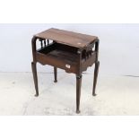 Early 20th century Mahogany Piano Stool, no seat but with later top converting it to a table,