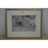 William Russel Flint limited edition 641/650 print of scantily clad women bathing.