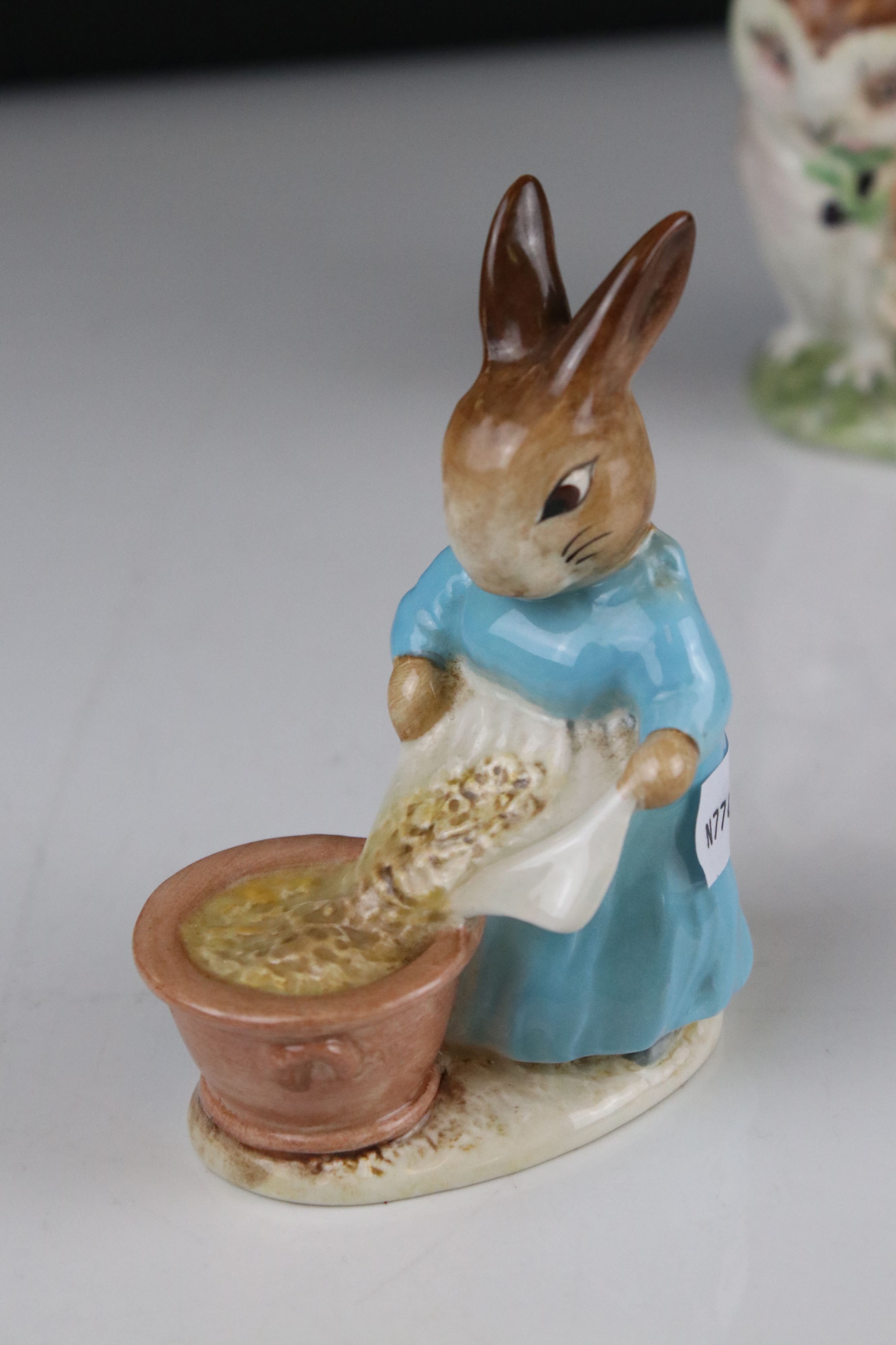 Six Early Beswick Beatrix Potter Figures, all with gold oval backstamps, including Pickles, Cecily - Image 6 of 13