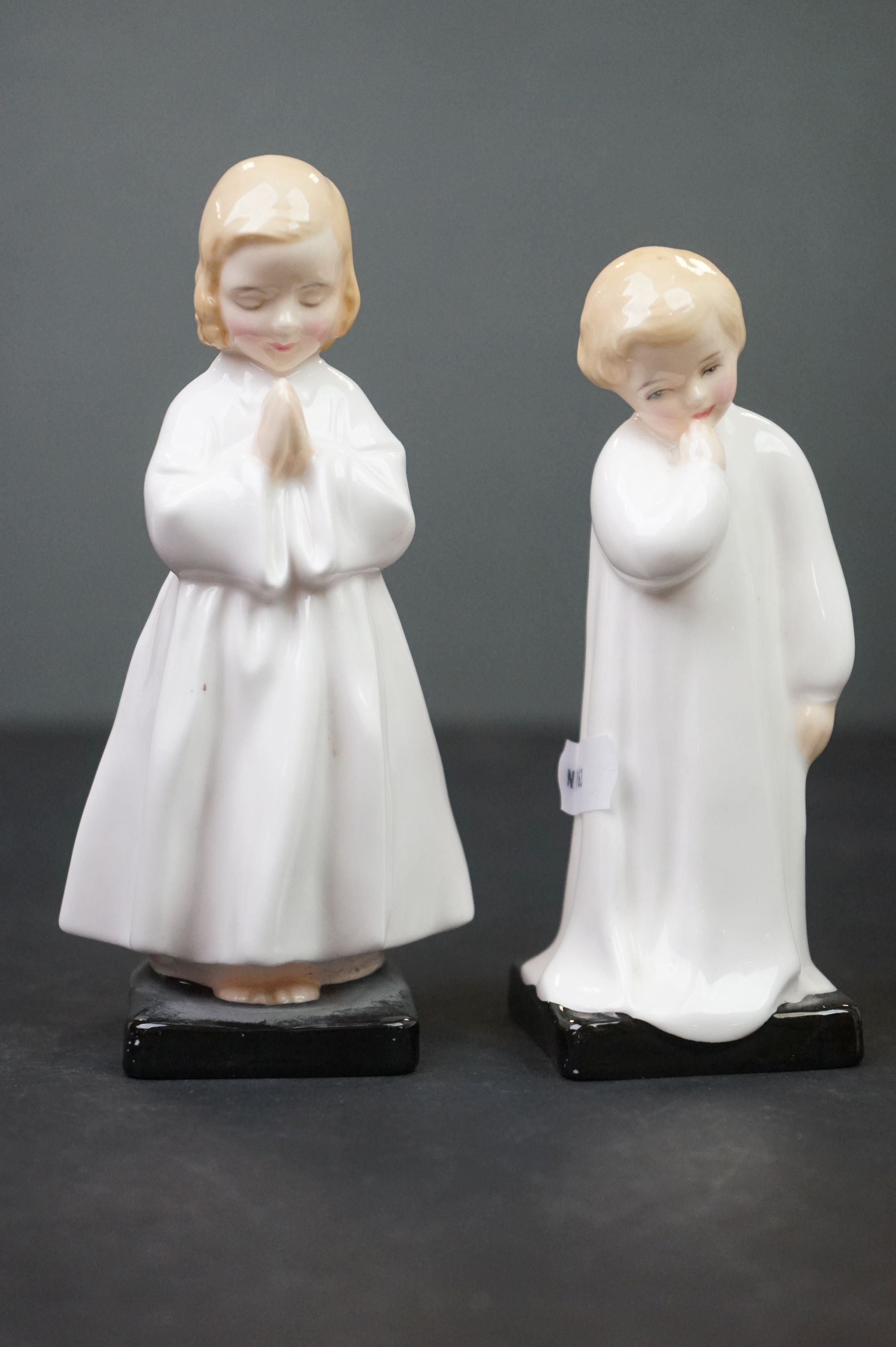 Nao Figure of a Young Child wrapped in a Blanket together with Five Spanish Lladro style Figures - Image 9 of 12