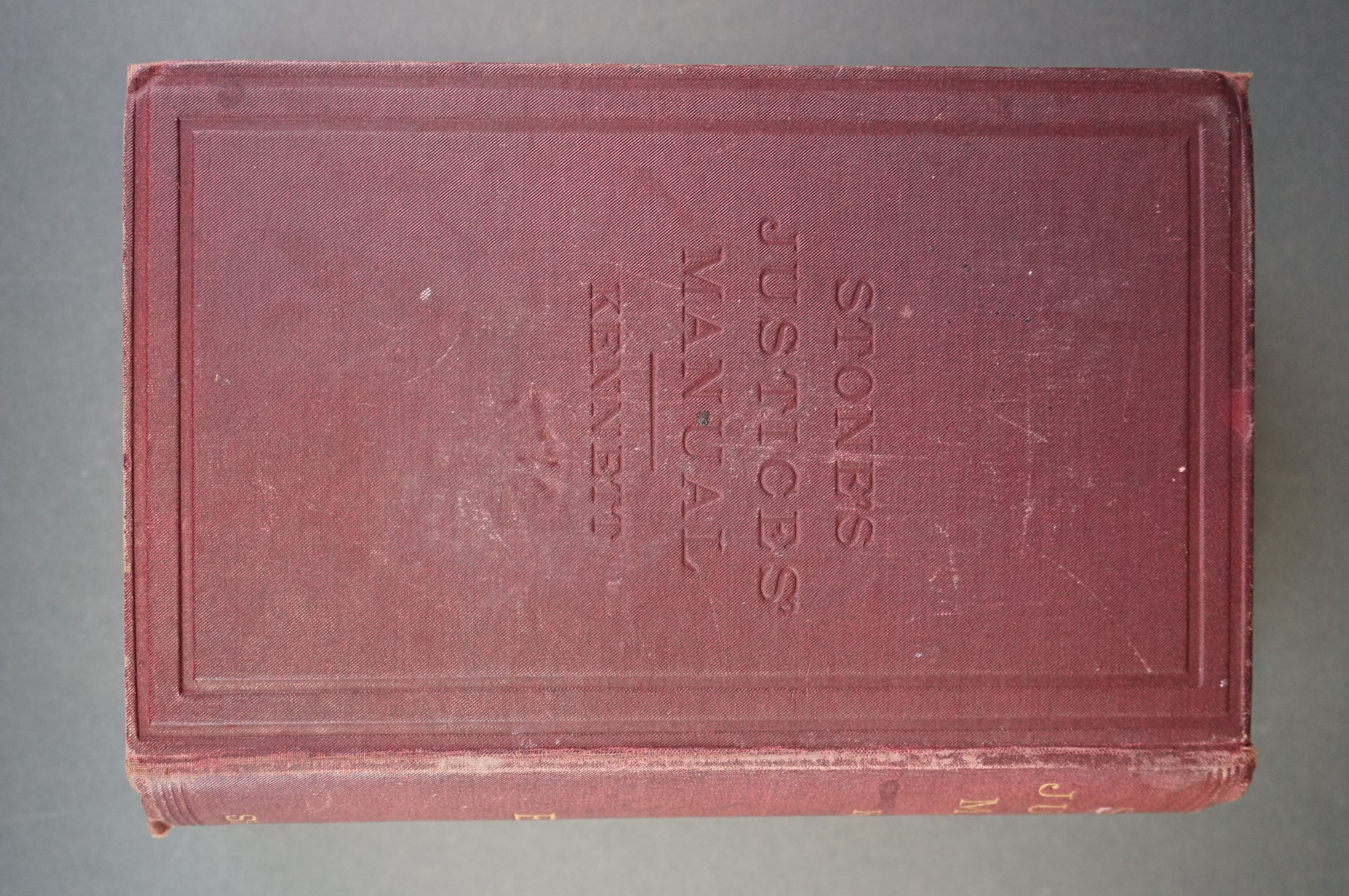Book - Stone's Justices' Manual dated 1889, published by Shaw & Sons, Fetter Lane, Fleet Street - Image 5 of 8