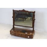 Regency mahogany, rosewood banded, and ivory mounted platform dressing mirror, approx. 66cm high,