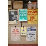 Music Poster - 6 promotional posters to include 1st National Jazz Convention at Conway Hall London