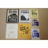 Music Memorabilia - Small collection of blues handbills to include John Lee Hooker at The Comeback