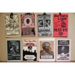 Music Poster - 8 slim portrait music posters promoting big name blues artists performing at