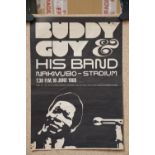 Music Poster - Buddy Guy & His Band 10th June 1969 at Nakivubo Stadium, Uganda, previously used with