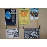 Music Poster - Five blues concert posters, various UK venues, various sizes, to include Muddy Waters