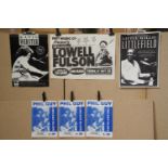 Music Poster - Six blues concert posters, all from from Southampton venues, to include Lowell Fulson