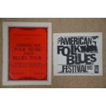 Music Programmes - American Folk Blues Festival 1963 programme at Fairfield Halls, Croydon, and