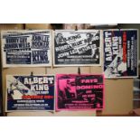 Music Poster - Five blues concert posters, all from Hammersmith Odeon, to include The London Blues
