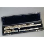 Cased student's flute