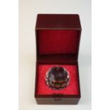 Swarovski Crystal 30mm round 'Volcano' paperweight