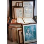 Four Framed and Glazed Sets of Photographic Prints of Postcards relating to Wigan Richardson