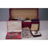 A collection of mainly vintage costume jewellery to include silver examples together with a quantity