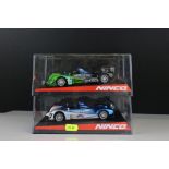 Two cased Ninco slot cars to include 50505 Acura LMP2 and 50515 Acura LMP, both excellent (2)