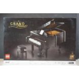 Boxed Lego 21323 Lego Ideas #31 Grand Piano, box has been opened and pieces are contained in zip