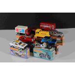 Nine boxed Matchbox 75 Series diecast models to include 39 Rolls Royce in silver, 67 Datsun 260-Z,