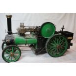 9 inch gauge steam engine 'Violet' in green & black livery, plate RL 1951, well engineered, attic