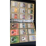 Pokemon Cards - File containing a full base set, approx 100 cards in total
