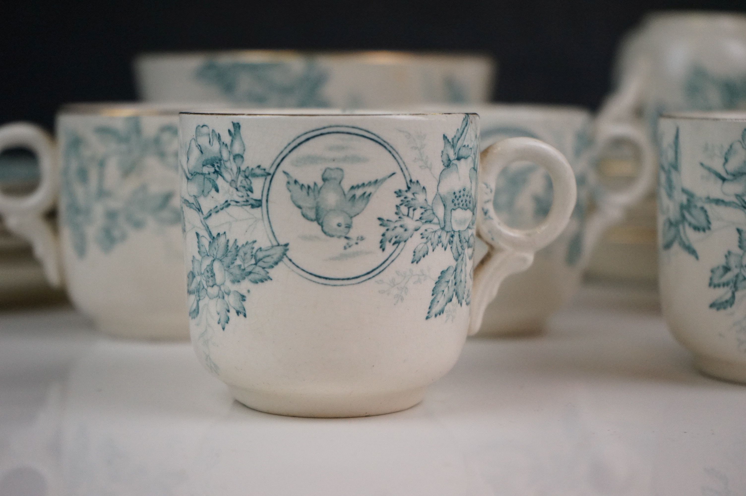 A collection of Victorian ceramics with bird and floral decoration, marked Adelaide to base along - Image 2 of 7