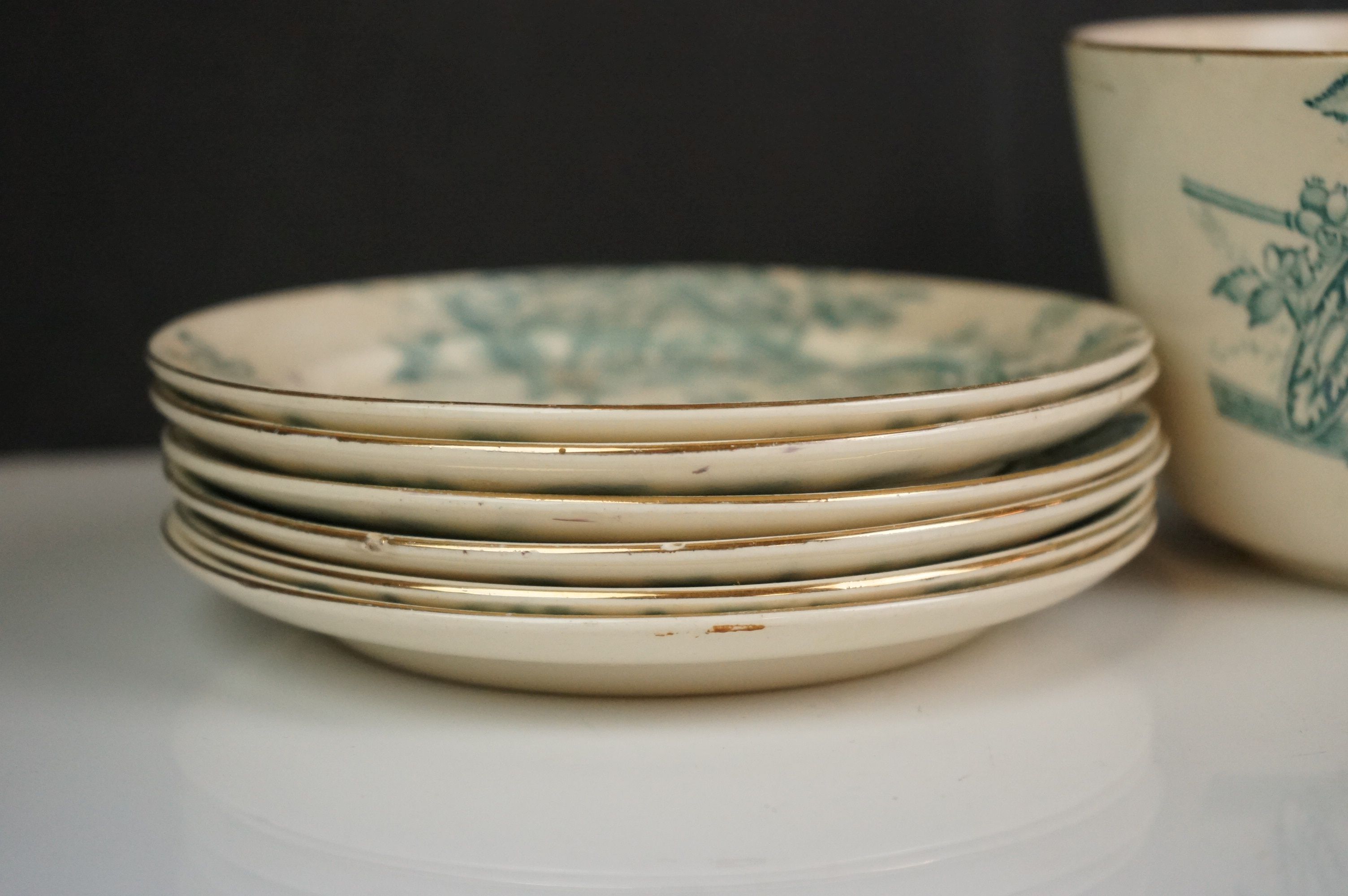 A collection of Victorian ceramics with bird and floral decoration, marked Adelaide to base along - Image 5 of 7