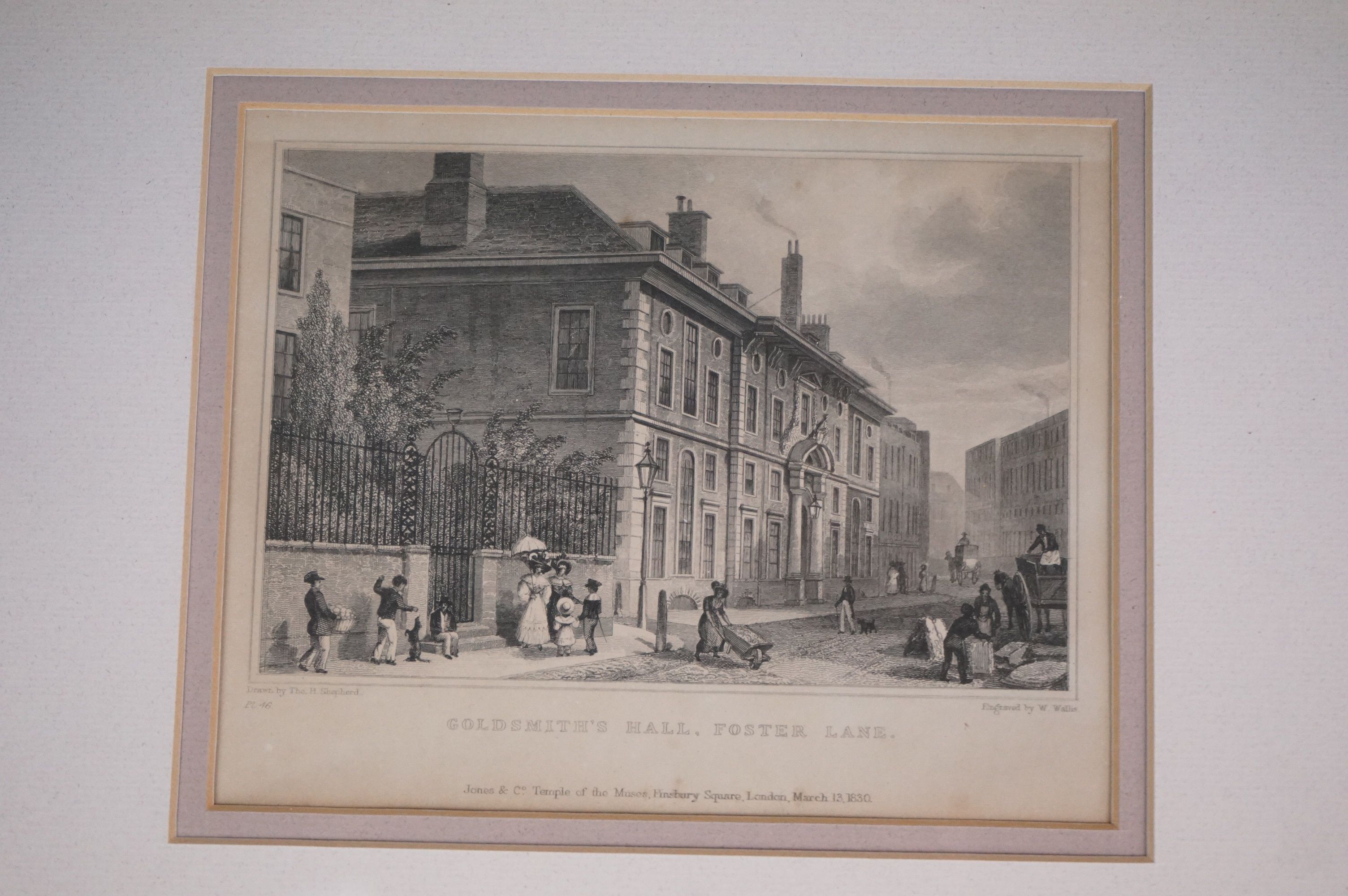 Four framed and glazed engravings by Thomas Shepherd, I Creswick,G Balmer and J D Harding. - Image 4 of 5