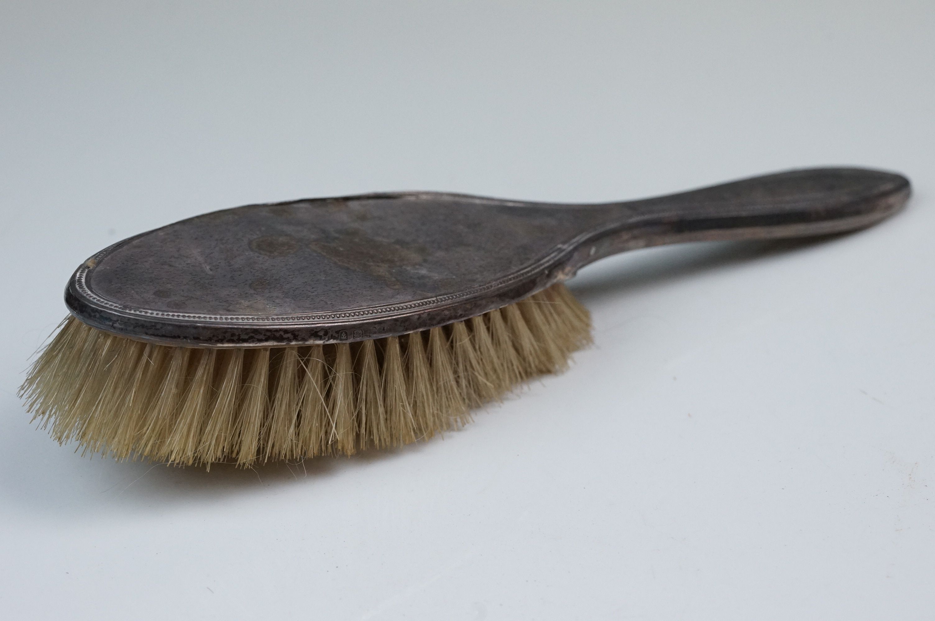 Silver topped dressing table items to include hand mirrors, brushes, jars, button hook and shoe - Image 12 of 12