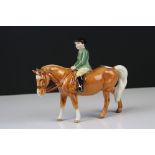 Beswick Boy on a Palomino Pony (no.1500) (a/f)