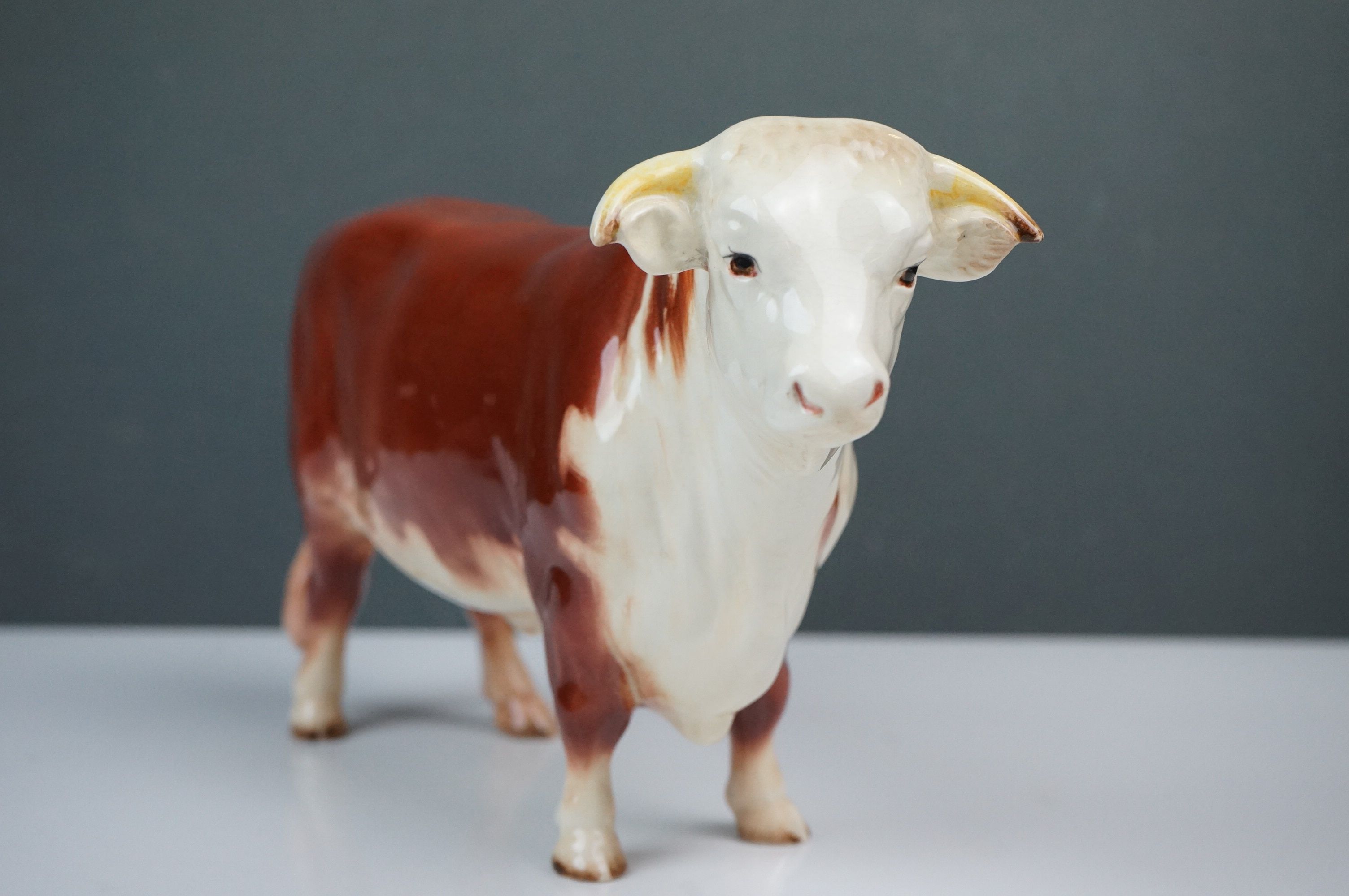 Beswick Hereford Family including Bull (no. 949), Cow (no.1360) and Calf (no.1406B) - Image 3 of 14