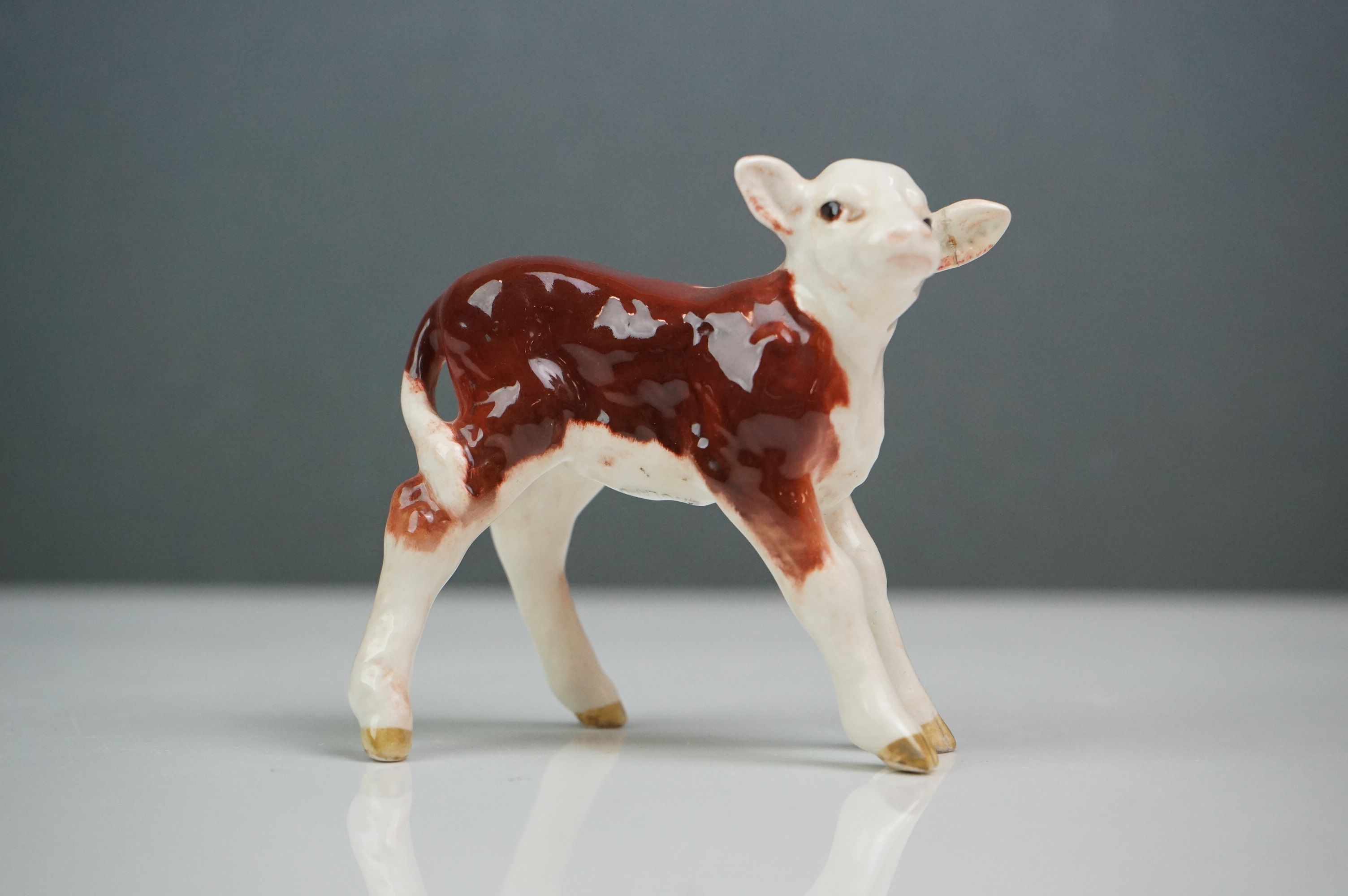 Beswick Hereford Family including Bull (no. 949), Cow (no.1360) and Calf (no.1406B) - Image 10 of 14