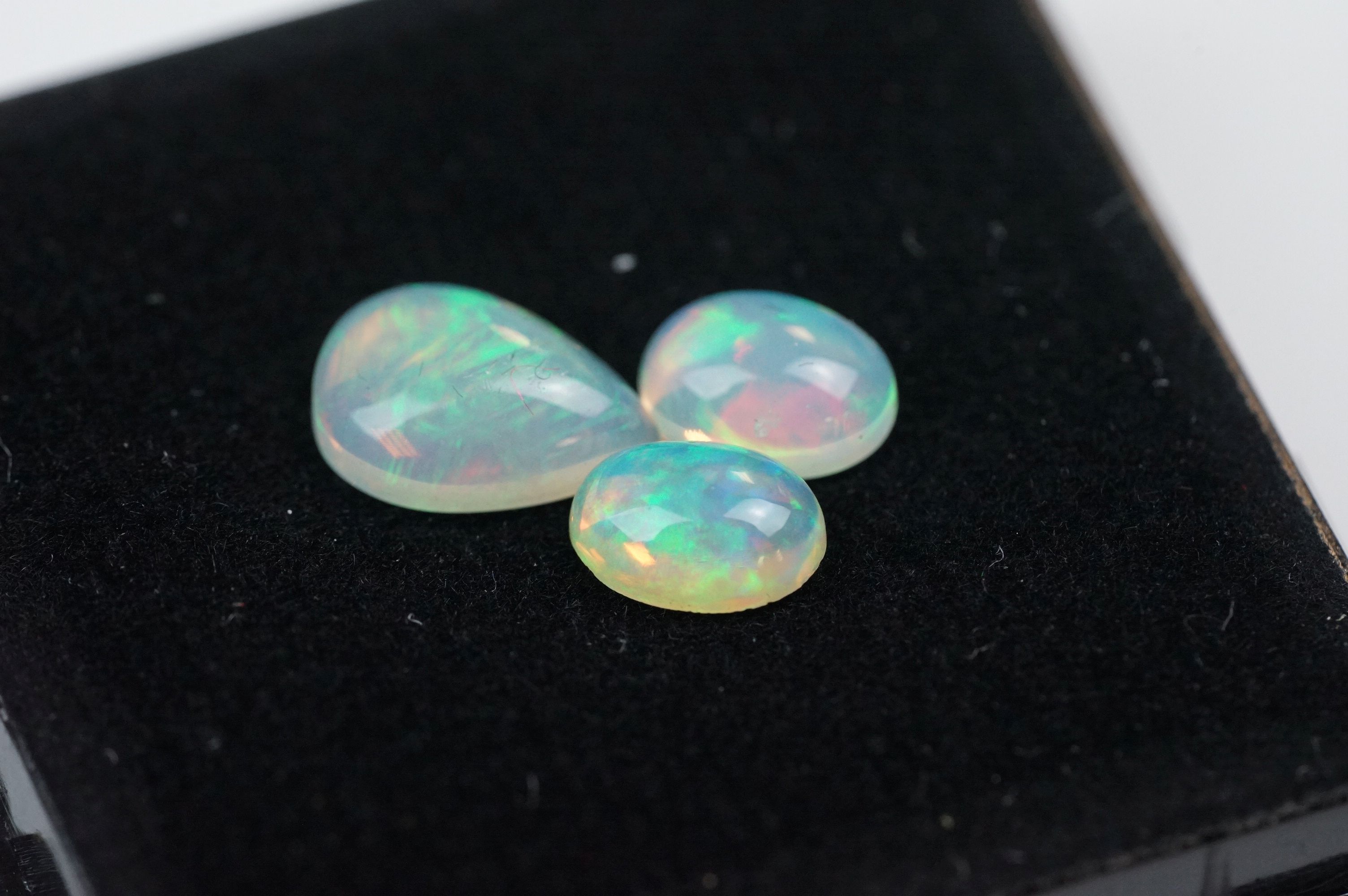 Three cut opals, approx 2.15ct weight. - Image 3 of 5