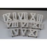 Eleven Painted Metal Roman Numerals, each 9cms high