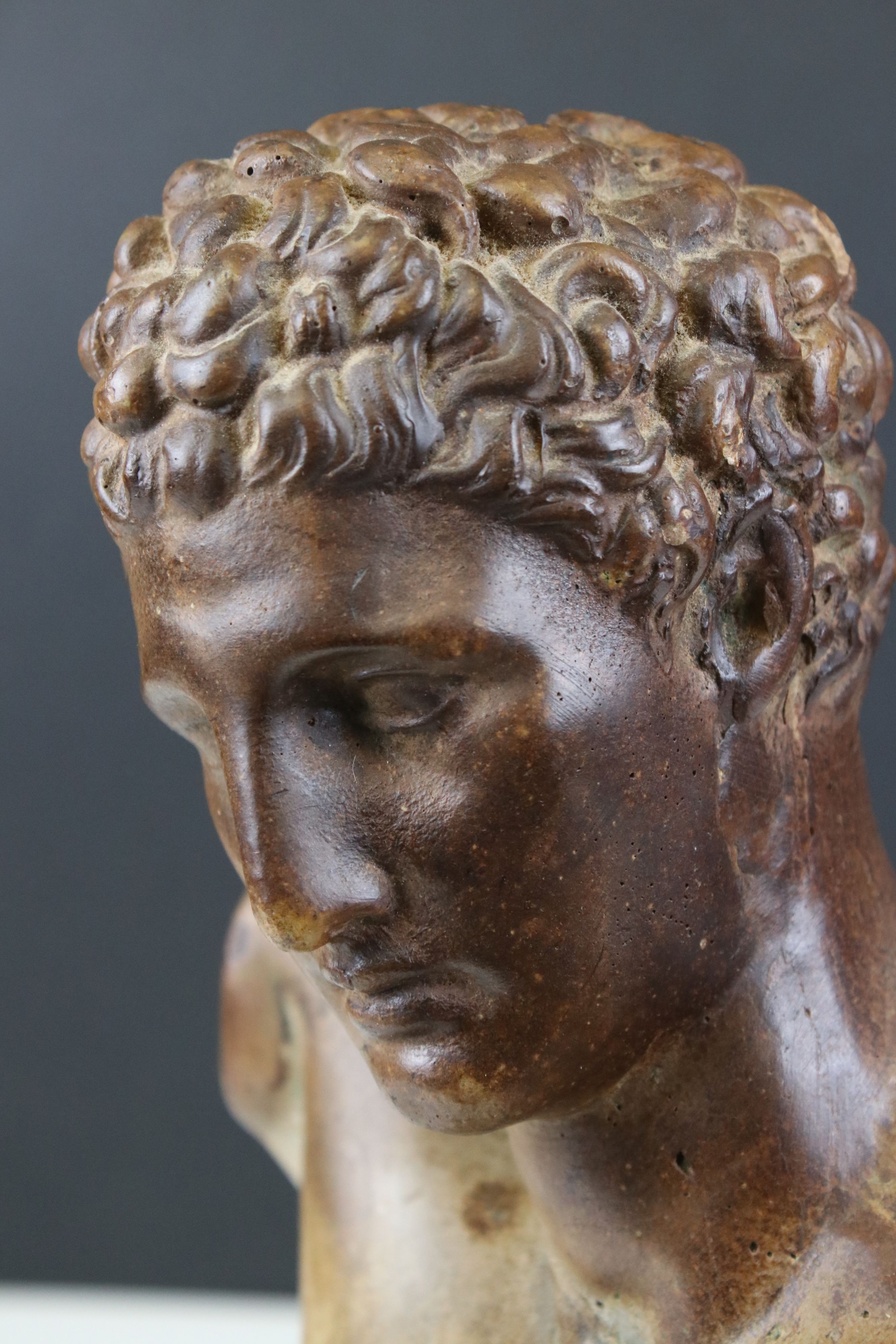 Stoneware Head and Shoulders Bust of a Roman Man, 32cms high - Image 3 of 3